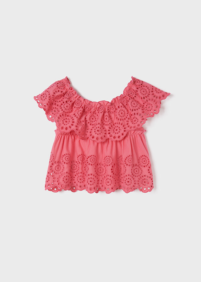 Blusa punto bordado