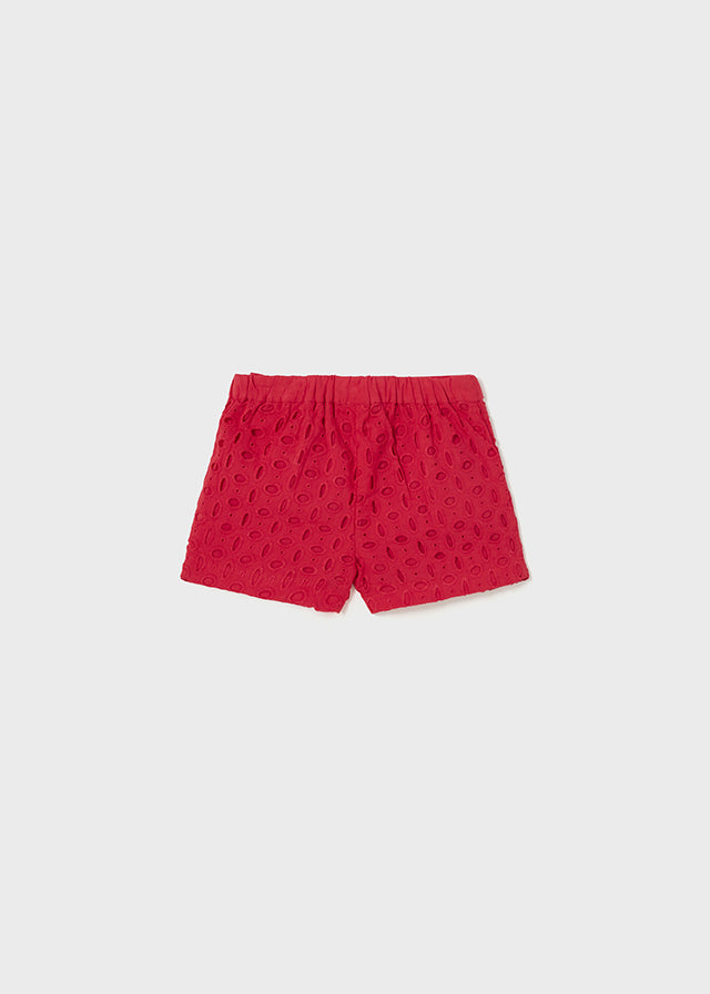 Pantalon corto perforado