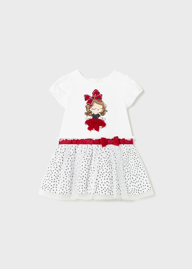 Vestido topos tul