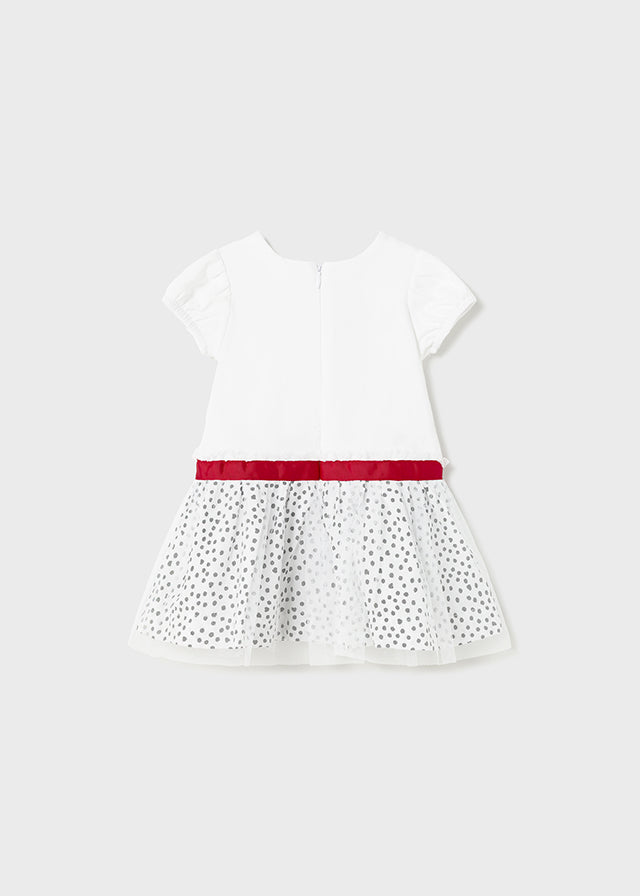 Vestido topos tul