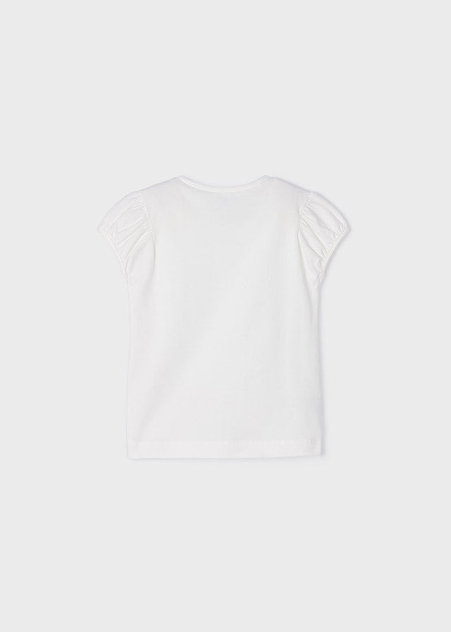 Camiseta m/c bordado
