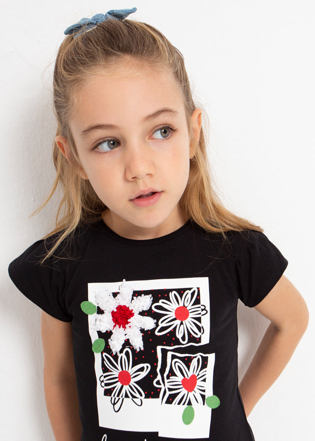 Camiseta m/c aplicaciones