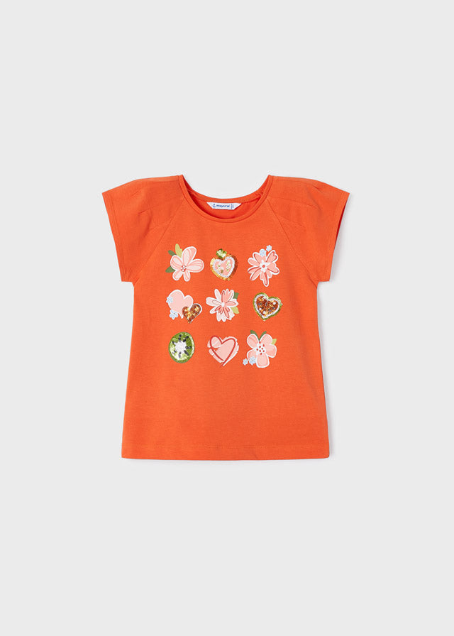 Camiseta m/c aplicaciones