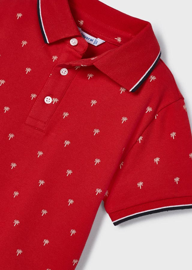 Polo M/C microestampado