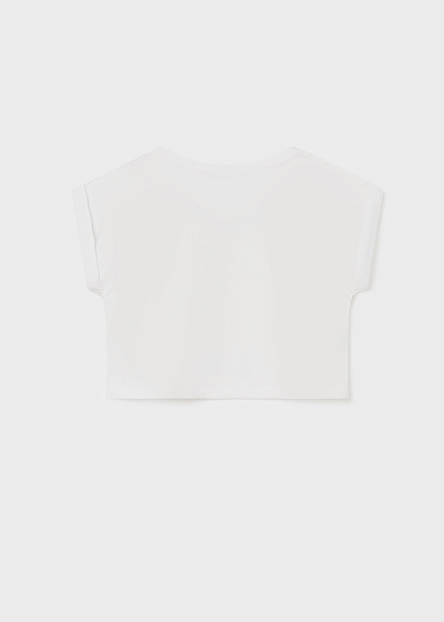 Camiseta m/c bordado