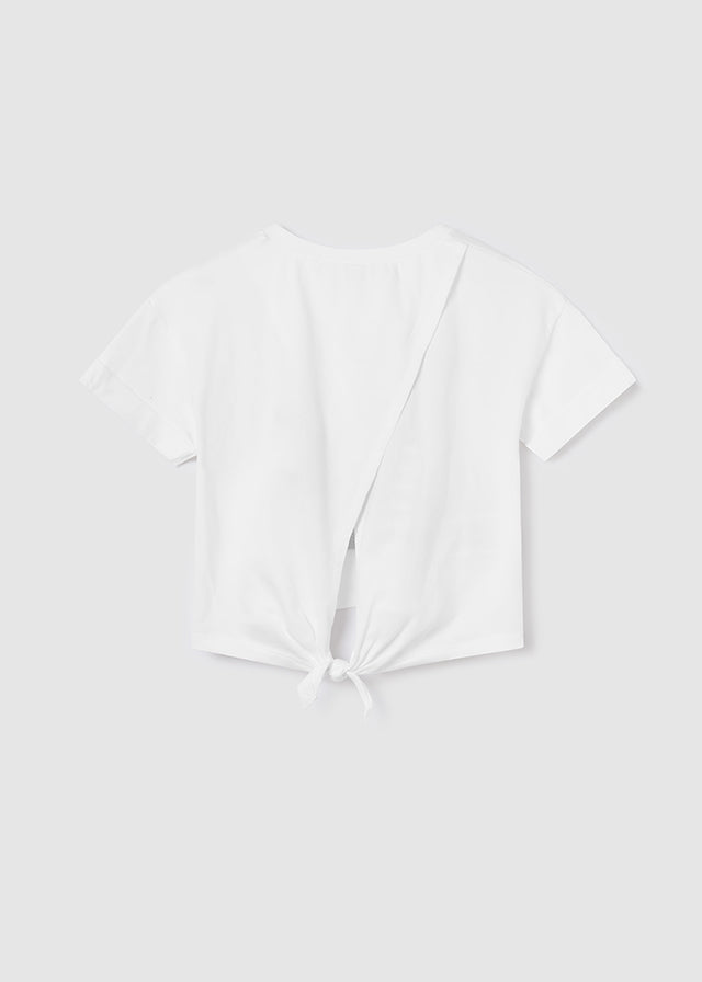 Camiseta m/c abertura espalda