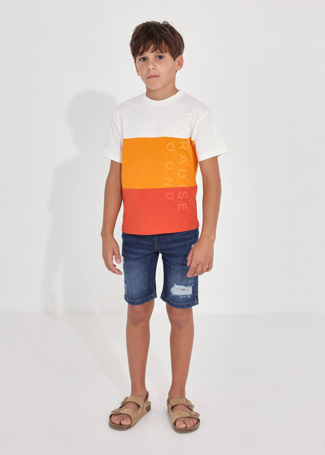 Camiseta m/c blocking