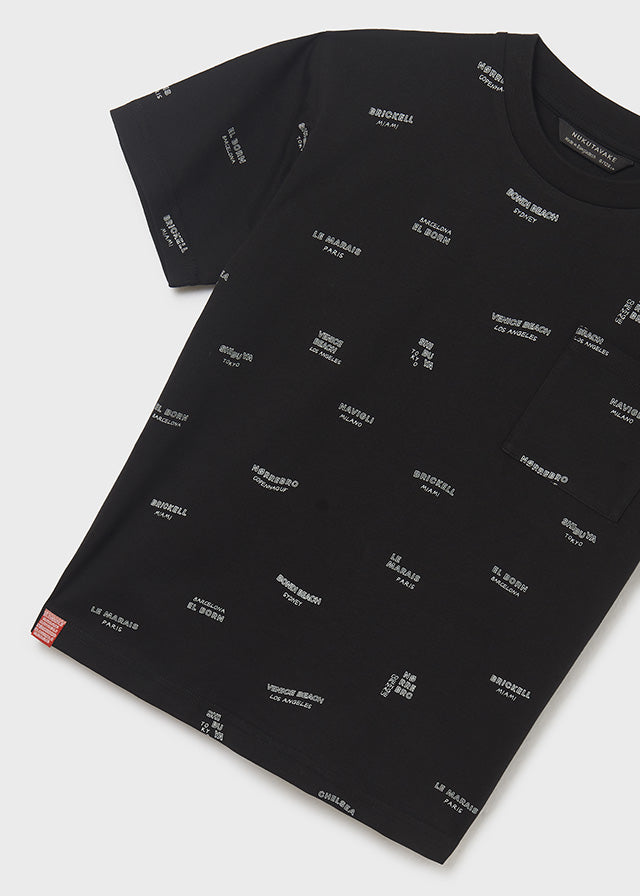 Camiseta m/c estampada