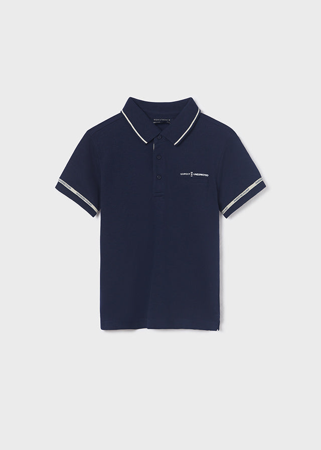 Polo m/c contrastes