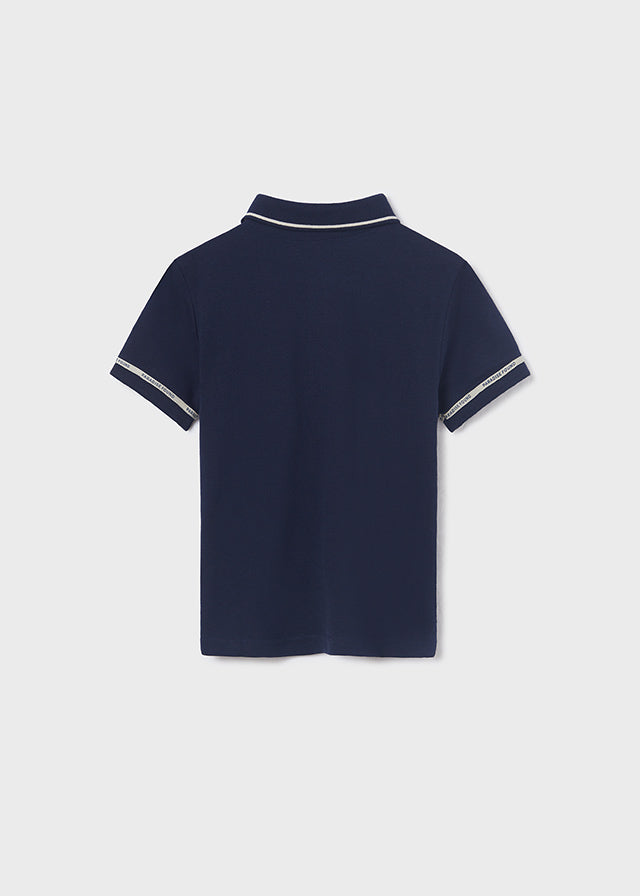 Polo m/c contrastes
