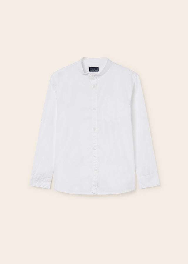 Camisa lisa m/l c/mao