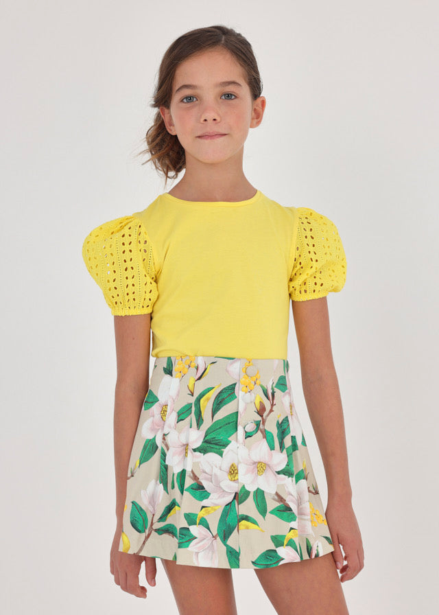 Falda pantalon estampada