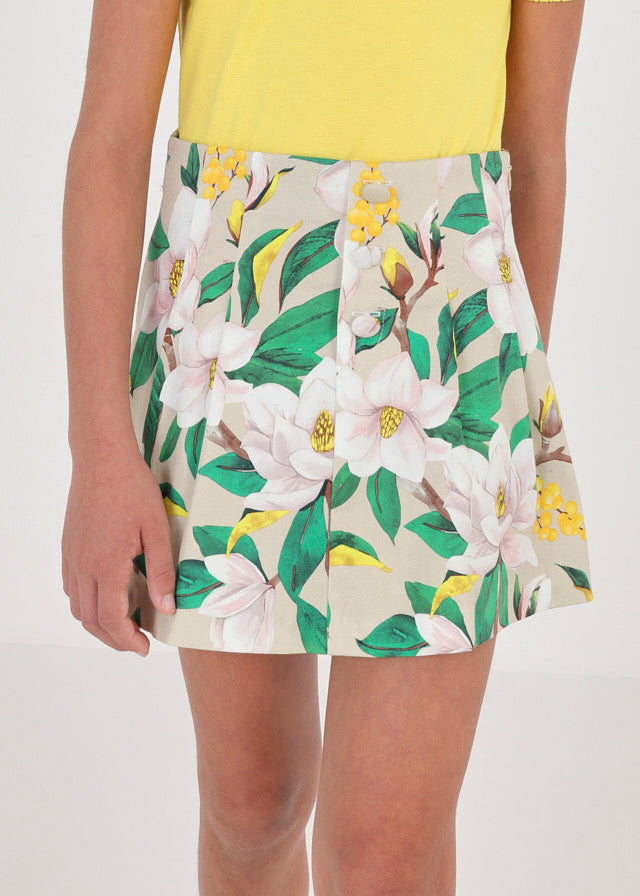 Falda pantalon estampada