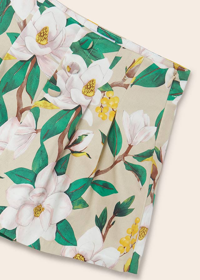 Falda pantalon estampada