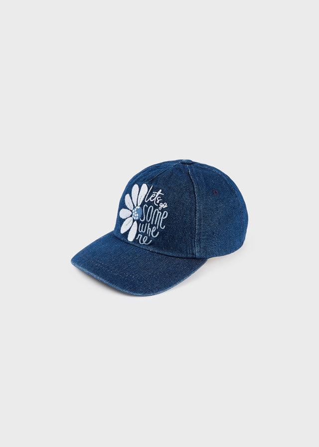 Gorra denim bordado