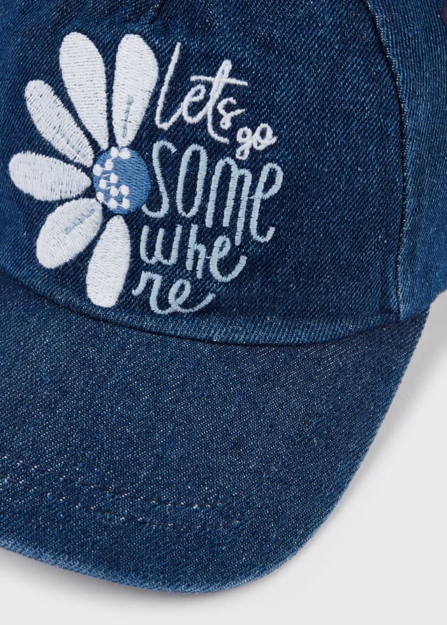 Gorra denim bordado