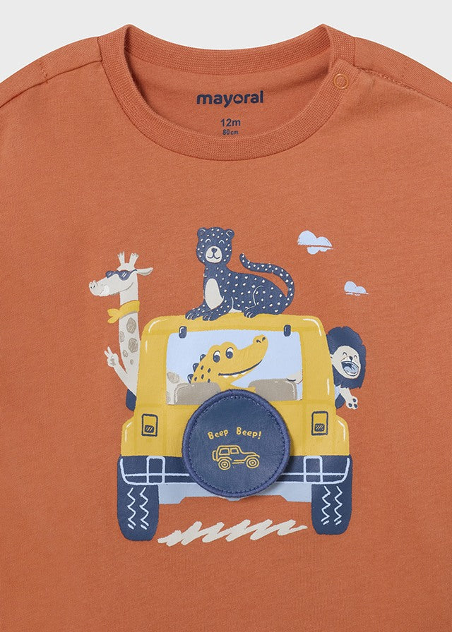 Camiseta m/c play coche