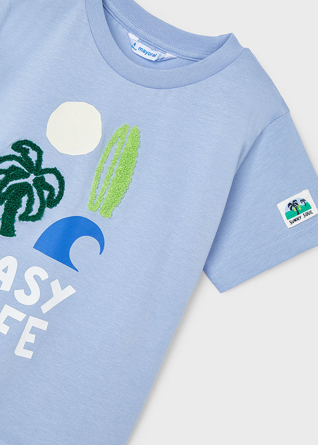 Camiseta m/c detalles bordados