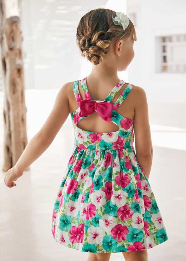 Vestido saten estampado