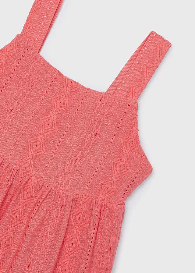 Vestido punto perforado