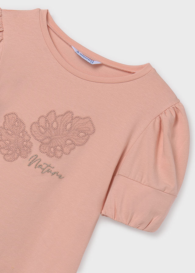 Camiseta m/c aplique