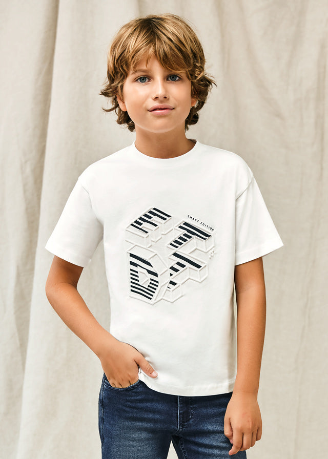 Camiseta m/c "edit" blanco