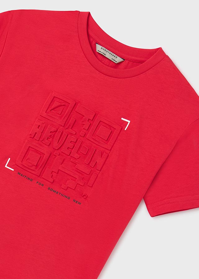 Camiseta m/c embossed