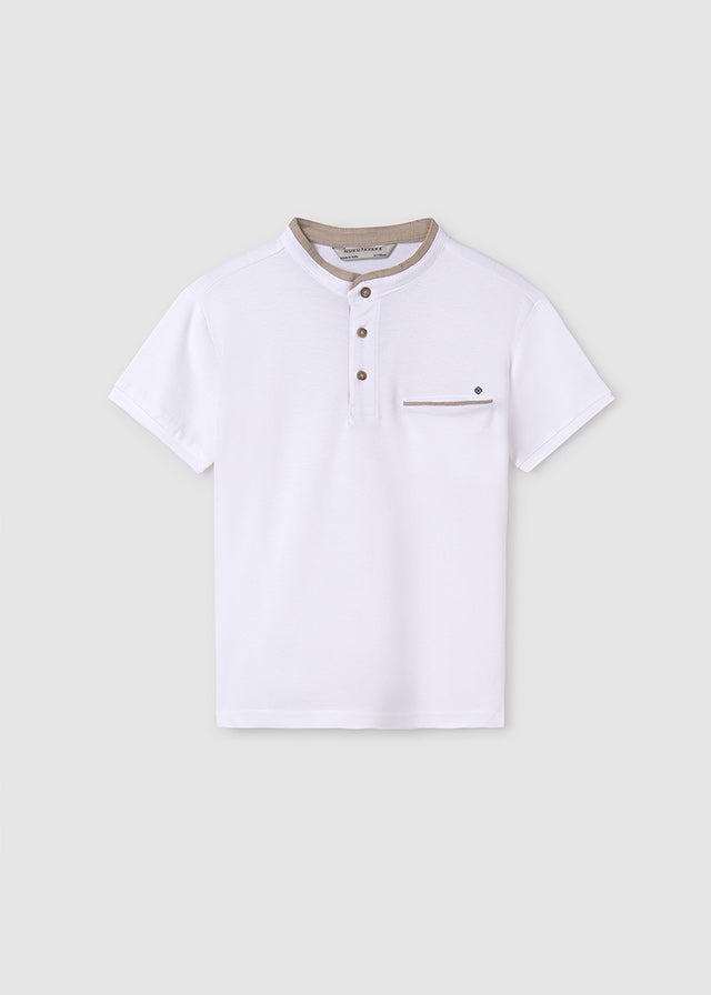 Polo M/C contraste c/mao