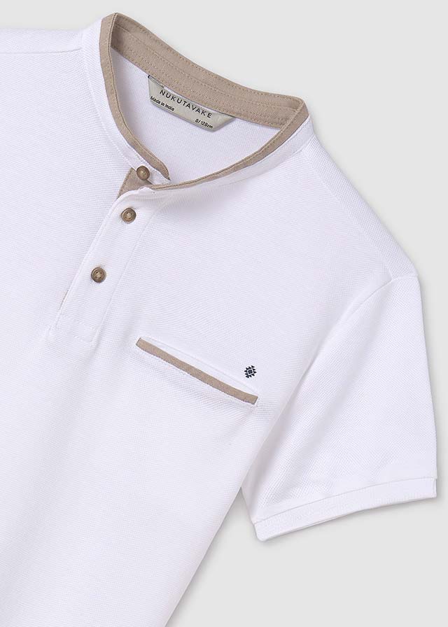 Polo M/C contraste c/mao