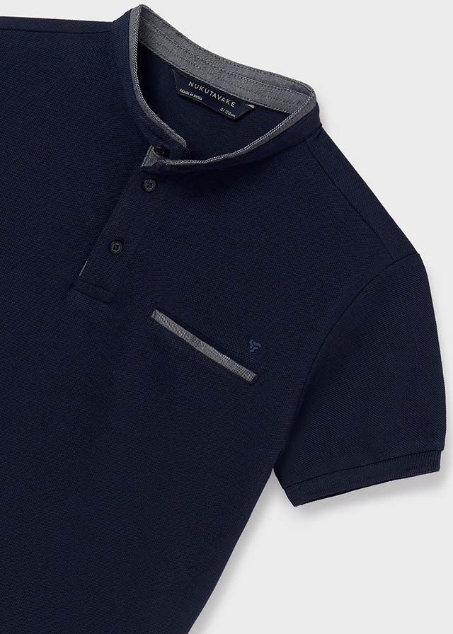 Polo M/C contraste c/mao