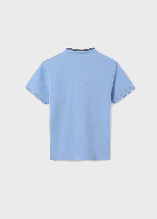 Polo M/C contraste c/mao