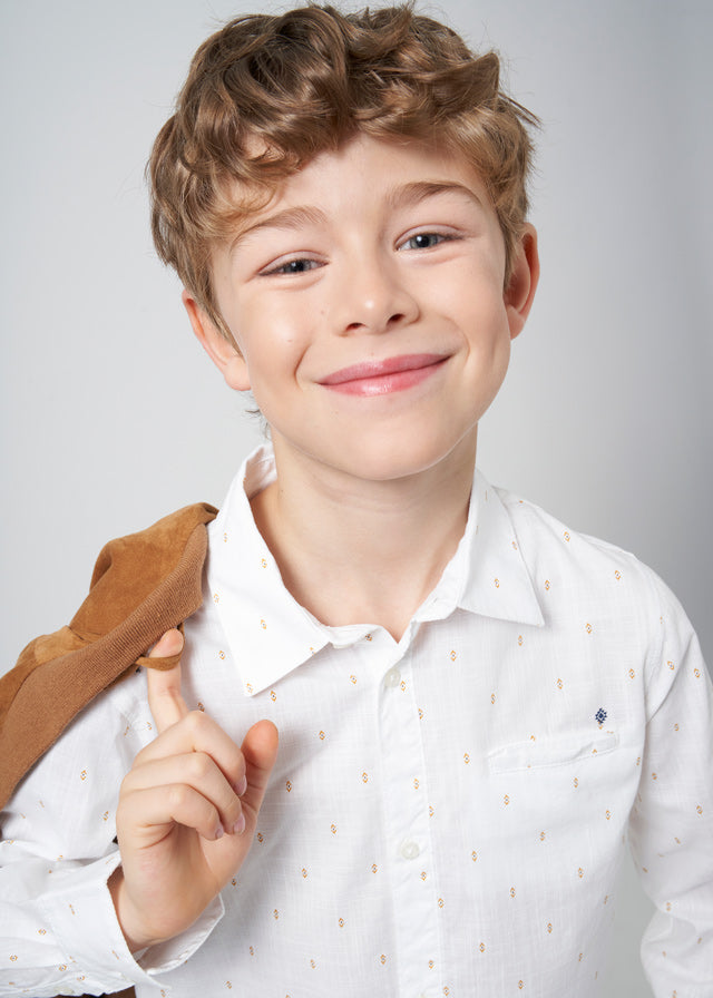 Camisa M/L Microestampado