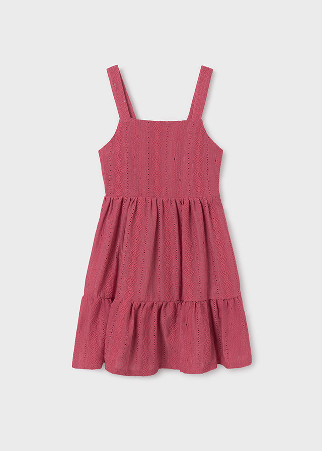 Vestido punto perforado