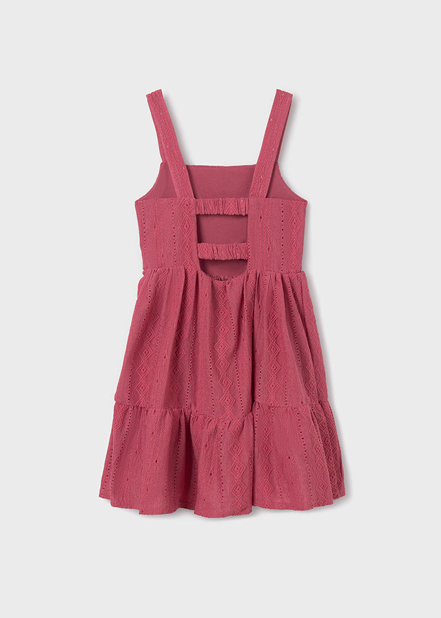 Vestido punto perforado