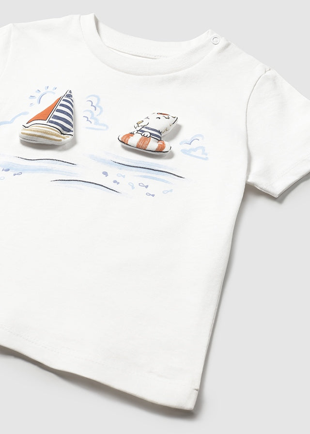 Camiseta m/c apliques