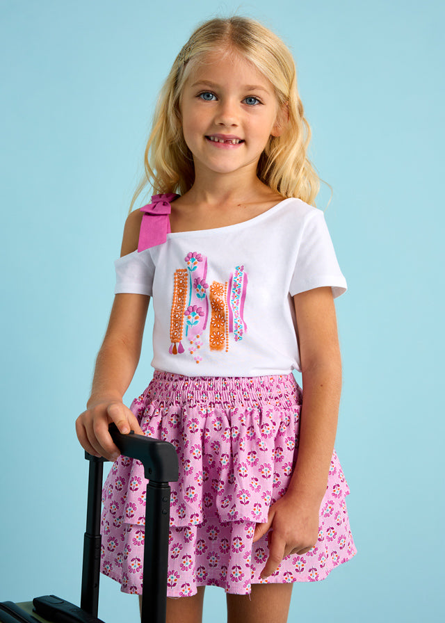 Camiseta m/c asimetrica