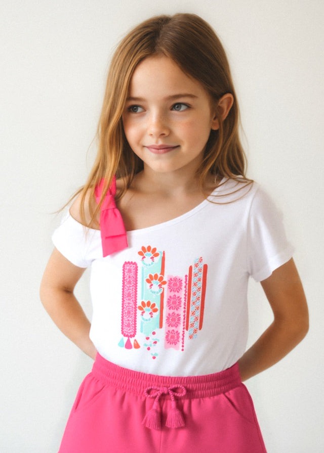 Camiseta m/c asimetrica