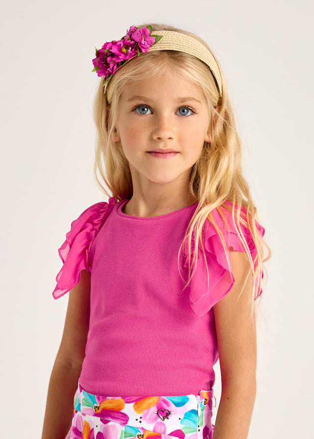 Camiseta m/c combinada