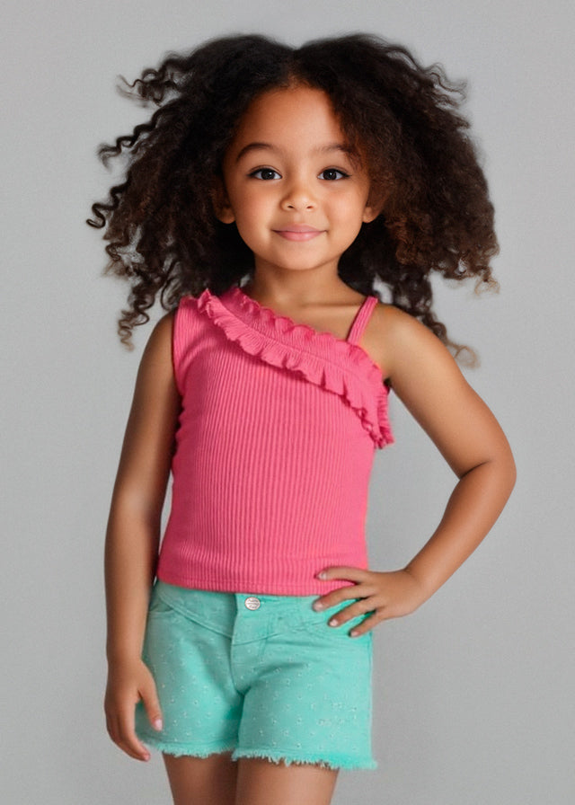 Pantalon corto sarga