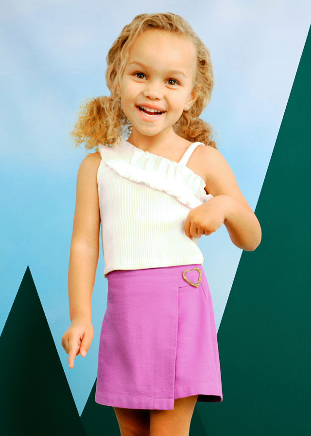 Falda pantalon hebilla