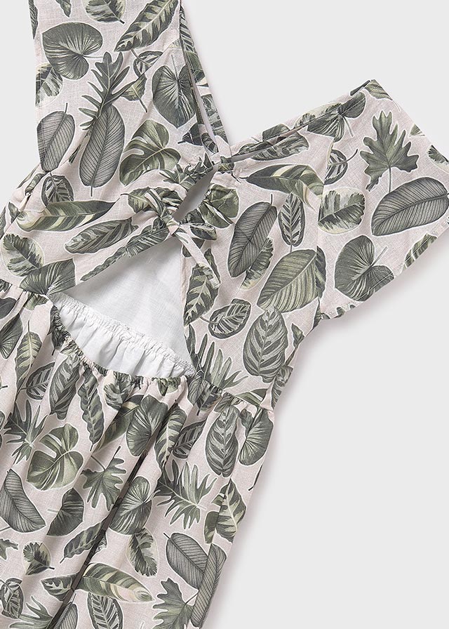 Vestido estampado espalda