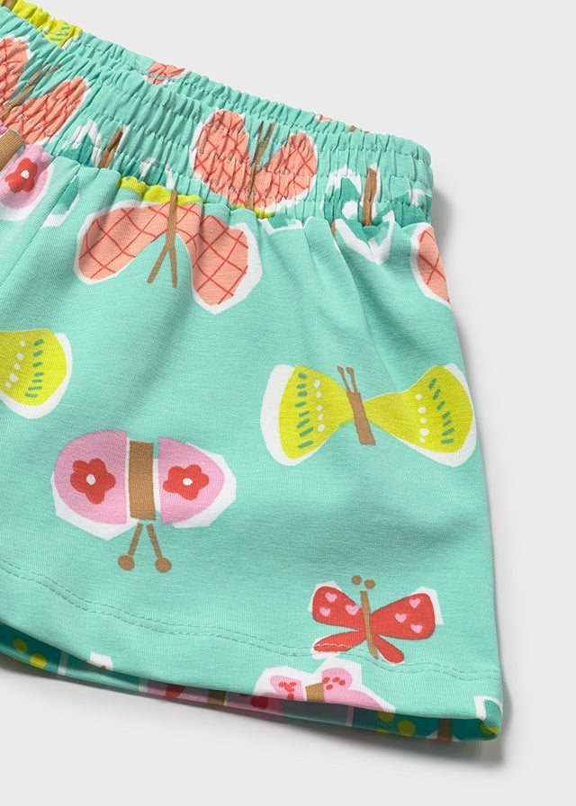 Pantalon corto punto estampado