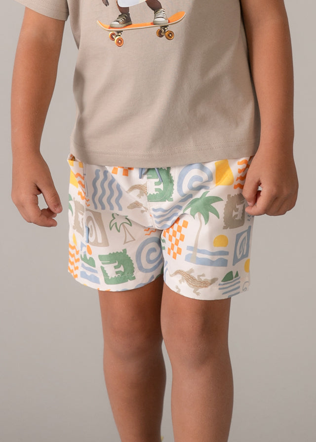 Bañador bermuda estampado