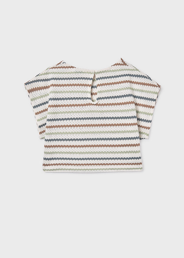 Top imitacion crochet