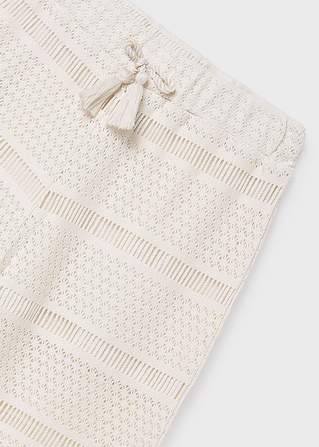 Pantalon largo tipo crochet