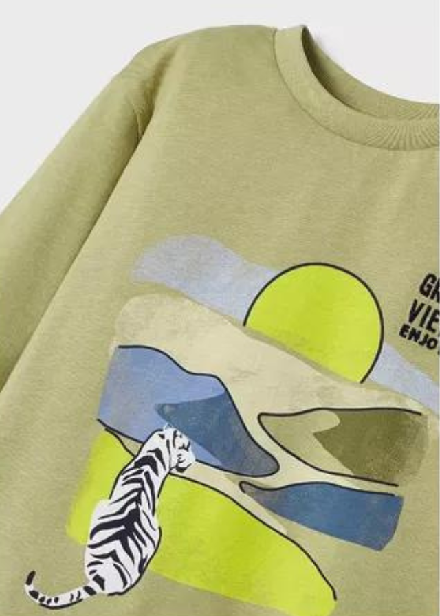 Camiseta M/L estampada
