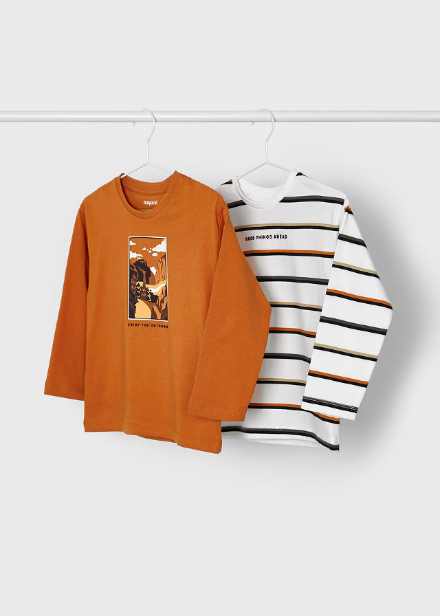 Set 2 camiseta M/L rayas