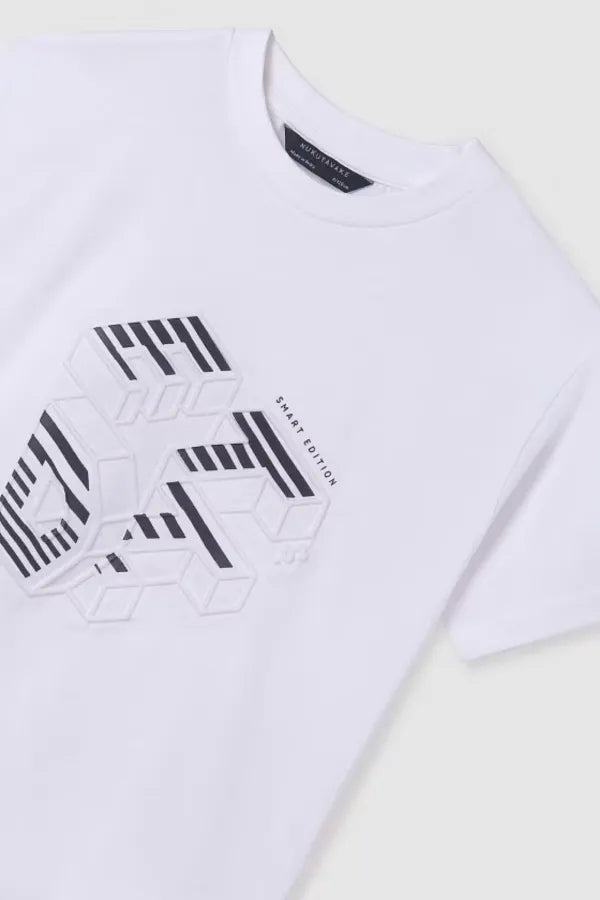 Camiseta m/c "edit" blanco