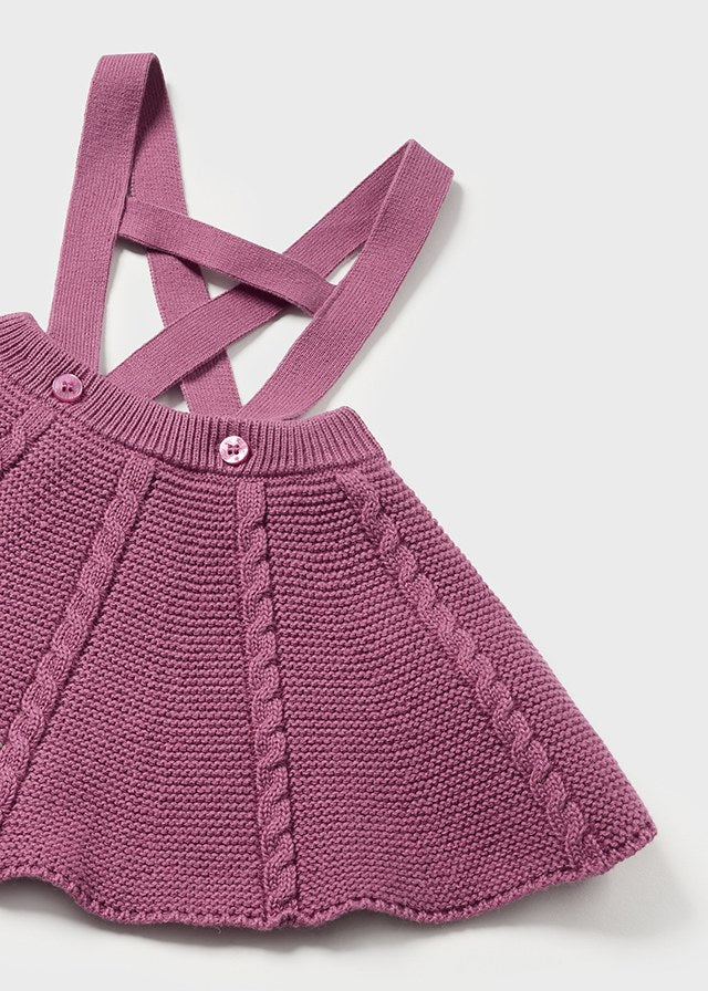 Conj. chaqueta falda tricot