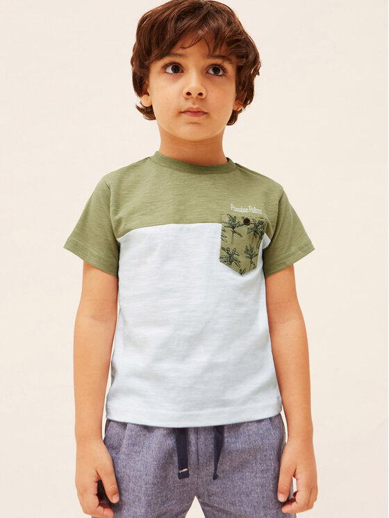 Camiseta M/C combinada